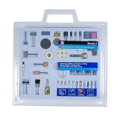 Image of Blue Spot Tools 19010 Xtra Rotary Tool Kit (138 Pieces)