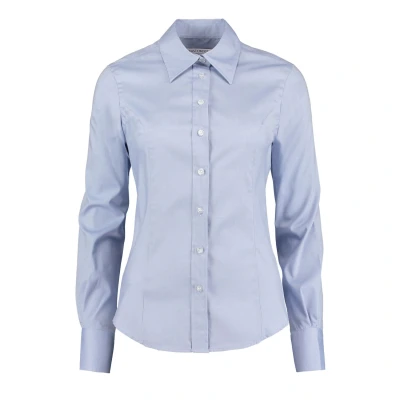 Image of Kustom Kit Women&#039;s Corporate Oxford Shirt, Blue (LBL Kk LBL ), 12