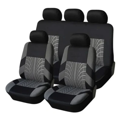 Image of VSESTCDPB For Volvo C30 C70 S40 S60 S80 S90 V40 V50 V60 XC40 XC60 XC70 XC90 Car Seat Covers Cushion Protector Cover(GREY)
