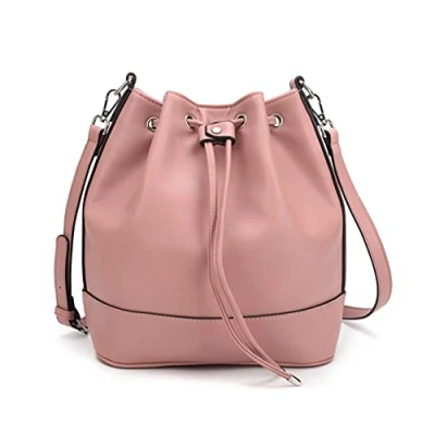 Image of AFKOMST Bucket Bag for Women,Drawstring Shoulder and Designer Ladies Handbags with 2 Straps