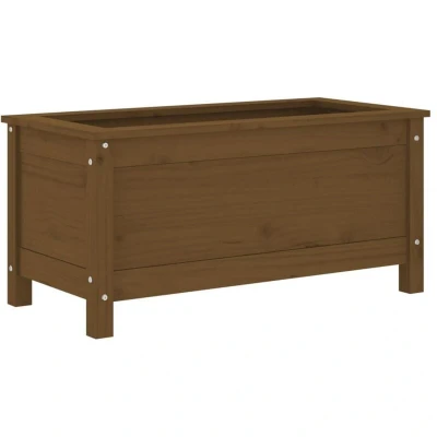 Image of vidaXL Garden Planter Honey Brown 82.5x40x39 cm Solid Wood Pine
