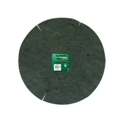 Image of Kingfisher HBL12 12 Inch Jute Hanging Basket Liner Green