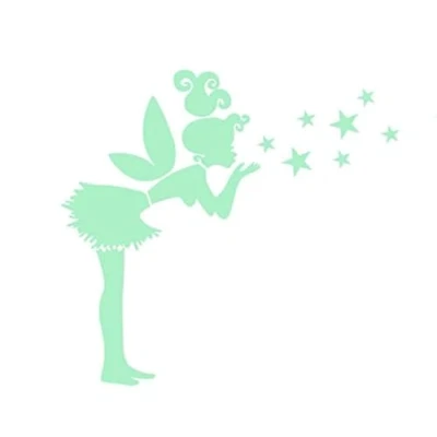 Image of Wall Stickers Glow in The Dark. Vinyl Decorative CAMPANILLA Peter PAN. fluorescents. Blades Bright Room Decor, boy, Girl, Child and Baby.