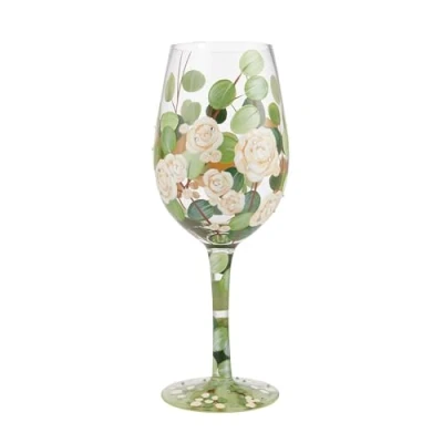 Image of Lolita Bouquet In Bloom Wine Glass Drinking Glasses