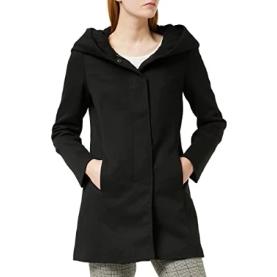 Image of Vero Moda Women&#039;s Vmverodona Ls Jacket Noos, Black (Black Black), XS UK