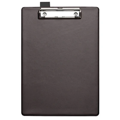 Image of SECO,1 Pack,570A PVC BK A4+ Covered Clipboard with Heavy Duty Clip Black