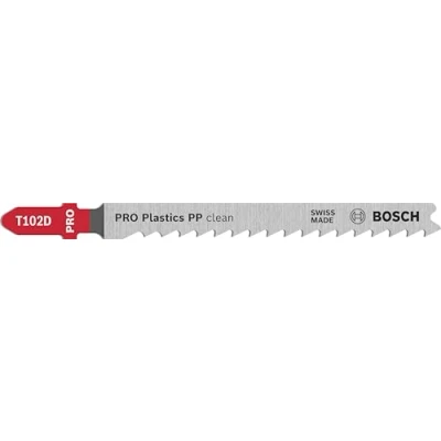 Image of Bosch 3x Jigsaw Blade T 102 D Clean for PP (for Polypropylene, Polyethylene, Professional Accessories Jigsaw)
