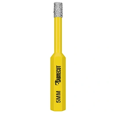 Image of 1 x SabreCut SCRDDB05 5mm Quick Change Long Life Self Cooling Sharpening Diamond Drill Bit for Cement Porcelain Granite Marble Compatible with Bosch Dewalt Makita Milwaukee and Many Others