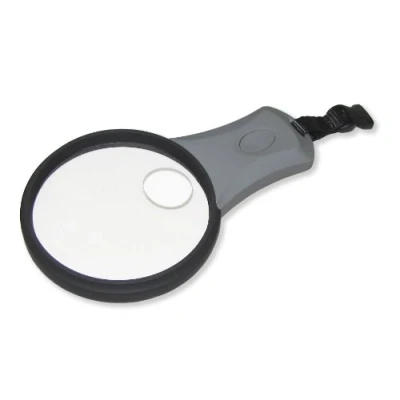 Image of Carson MagniLook LED Lighted Compact Hands free 2.5x Magnifier with 4.5x Spot Lens and Neck Cord