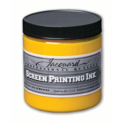 Image of Jacquard Professional Water Based Screen Printing Ink Opaque Ochre 8oz