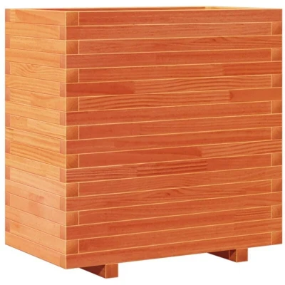 Image of vidaXL Garden Planter Wax Brown 70x40x72 cm Solid Wood Pine