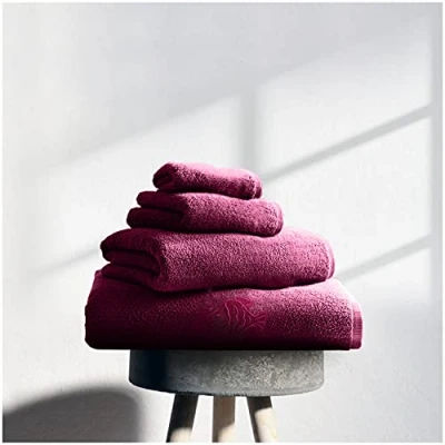 Image of GC GAVENO CAVAILIA 100% Egyptian Cotton Set, Luxury Soft Feel High Absorbent Bathroom Accessories, Blush Pink, 3PK Fish Bath Sheet
