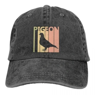 Image of Baseball Cap Washed Men&#039;s Pigeon Trucker Snapback Caps Dad Hat Animal Golf Hats The