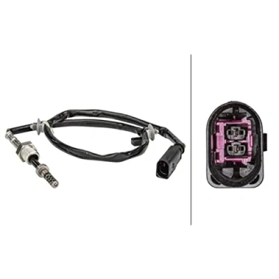 Image of 03L906088BT Sensors HELLA 6PT 358 181 171 with fastening clips on the cable AUDI: Q5, A5 B8 Sportback, A4 Saloon