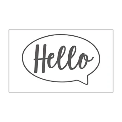 Image of Vaessen Creative Mini Embossing Folder, Hello, for Adding Texture and Dimension to Scrapbook Pages, Cards Other Papercraft Projects, 3 x 5 inches