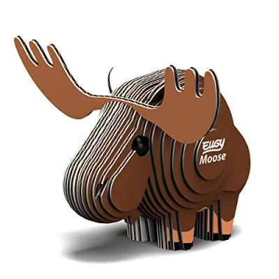 Image of EUGY Moose Eco Friendly 3D Paper Puzzle 042
