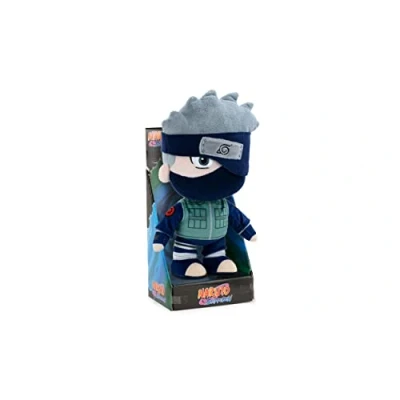 Image of BARRADO Soft Toy of the Characters Naruto 25cm, 9&#039;84&quot; Naruto, Kakashi, Sasuke, Kurama, Six Path Super Quality (Kakashi with Display)