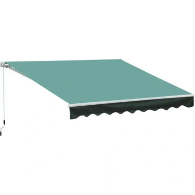 Image of Outsunny Garden Patio Manual Awning Canopy Sun Shade Shelter Retractable 4 Size 5 Colour100110 007G
