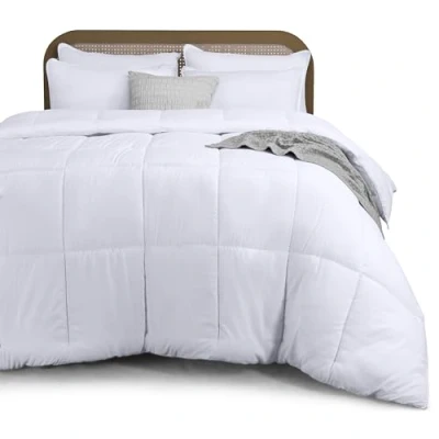 Image of Utopia Bedding Super King Duvet with Corner Tabs, All Season 7.5 Tog Microfiber Soft Duvet, Box Stitched Down Alternative Quilt (220x260 cm, White)