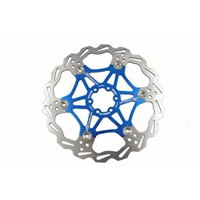 Image of Snail Bike Bicycle Disc Brake Rotor Floating MTB Rotors 203mm (Blue)