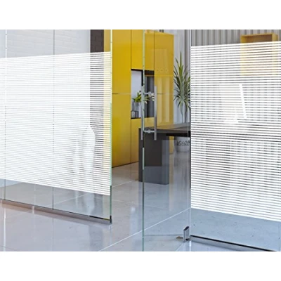 Image of WHITE 10mm LINES FROM £5.99 DECORATIVE PRO WINDOW TINT TINTING FILM 152cm x 1m