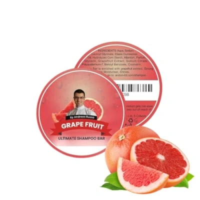 Image of HandMade Solid Shampoo Bar Natural and conditioner For Dry Hair, Hair Nourishment, Prevents Spilt Ends With Plant Based Hydrating SLS Free (Grapefruit)
