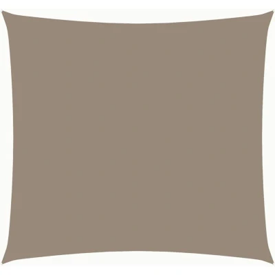 Image of vidaXL Sunshade Sail Oxford Fabric Square 4x4 m Taupe