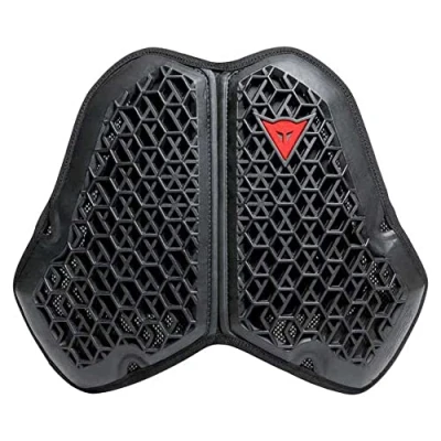 Image of Dainese Pro Armor Chest L2, Adult Motorbike Protector, Certified Level 2 Moto Breast One Piece Motorcycle Thorax Lightweight and Breathable, Unisex, Black
