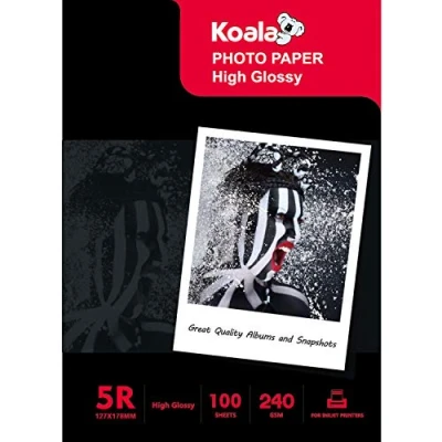 Image of KOALA Inkjet Photo Paper 7x5 &#039;&#039; 13x18 cm Glossy 100 Sheets 240 GSM for Canon Hp Epson Printer