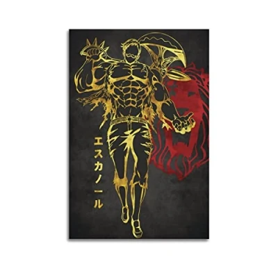 Image of Rudd Escanor Seven Deadly Sins Poster Decorative Painting Canvas Wall Posters And Art Picture Print Modern Family Bedroom Decor 12x18inch(30x45cm) Unframe style