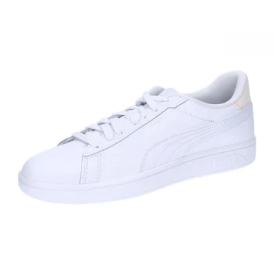 Image of Puma Unisex Adults Smash 3.0 L Sneakers, White Rosebay Silver, 7.5 UK