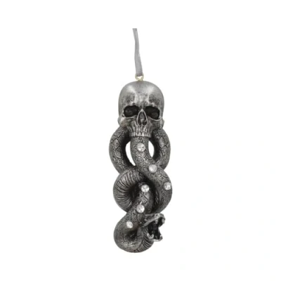 Image of Nemesis Now Officially Licensed Harry Potter Dark Mark Voldemort Hanging Ornament, Silver, 9.5cm