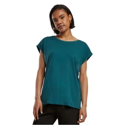 Image of Urban Classics Extended Shoulder Basic Tshirt, Women&#039;s, Size: Medium, Jasper