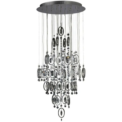 Image of Solana Pendant 18 Light G4 Polished Chrome/Crystal, NOT LED/CFL Compatible