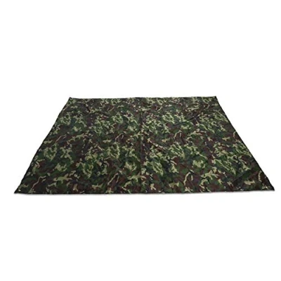 Image of Nikou Camping Tarp, Camouflage Waterproof Shelter Tent Tarp Portable Hammock Rain Fly Lightweight Rainproof Mat for Outdoor Picnic (2m x 2m)