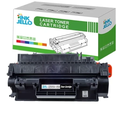 Image of InkJello Compatible Toner Cartridge Replacement for HP LaserJet P2050 P2055 P2055d P2055dn P2055x CE505A (Black, 1 Pack)