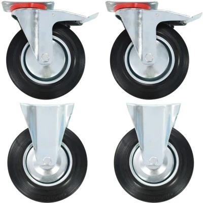 Image of vidaXL Casters 4 pcs 200 mm