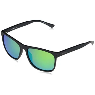 Image of Columbia Unisex Adult Sunglasses C550SP BOULDER RIDGE Matte Black/Green with Lens