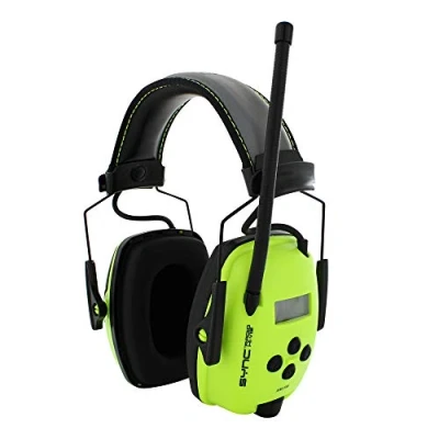 Image of HOWARD LEIGHT by Honeywell Sync Hi Visibility Digital AM/FM Radio Earmuff (1030390),Bright Yellow/Green, Unisex