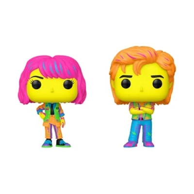 Image of Funko POP TV: Stranger Things Robin &amp; Steve Black Light Vinyl Figures 2pk 2024 Target Con Excluisve