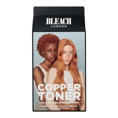 Image of Bleach London Copper Toner Kit Ammonia Free Toning for Soft Ginger Finish Ideal Light to Medium Blonde Hair with Smooth and Shine Complex (Complete Kit)