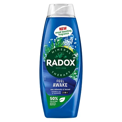 Image of Radox Mineral Therapy Feel Awake 2 in 1 Shower Gel &amp; shampoo 675ml