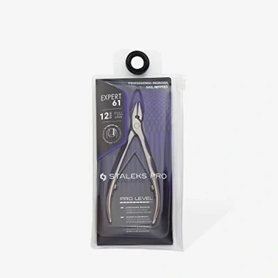 Image of STALEKS PRO Professional Ingrown Nail Nippers Expert 61 Full Jaw 12 mm blade Pack of 1 pcs Model NE