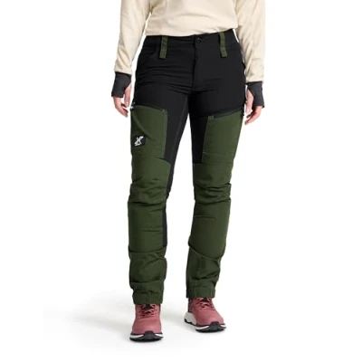 Image of RevolutionRace Women&#039;s RVRC GP Pro Trousers, Durable and Ventilated Trousers for Hiking, Walking, Exploring All Other Outdoor Activities, Forest Green, S