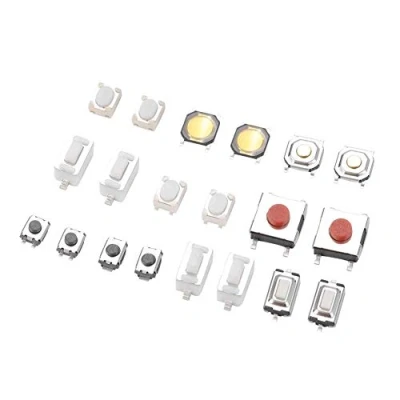 Image of Akozon Micro Switch Button Assortment Tactile 250Pcs Push for Car Remote Control Key with Box