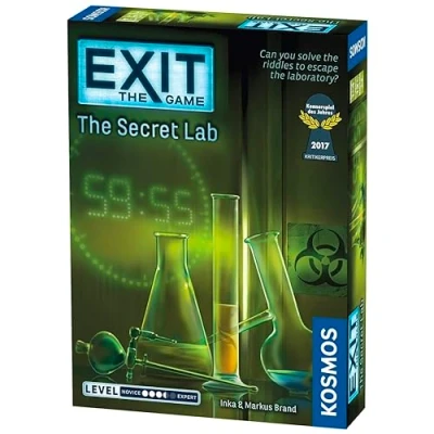 Image of Thames &amp; Kosmos EXIT: The Secret Lab, Escape Room Card Game, Family Games For Game Night, Board Adults and Kids, Kennerspiel des Jahres Winner 2017, 1 to 4 Players, Ages 12+