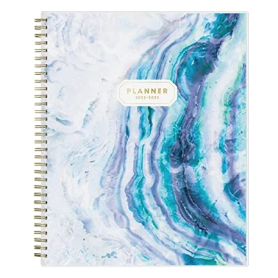 Image of Blue Sky 2022 2023 Academic Year Weekly &amp; Monthly Planner, 8.5&quot; x 11&quot;, Frosted Flexible Cover, Wirebound, Gemma (118177 A23)