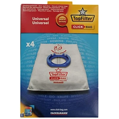Image of Fackelmann Click Bag 68000 Set of 4 Universal Vacuum Cleaner Bags