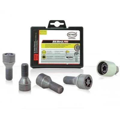 Image of HEYNER Germany Fits Ford KA 2008 on Locking Wheel Bolts M12x1.25 Set 4 Car Security Locks Anti theft 481/5