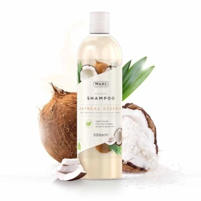 Image of Wahl Oatmeal Essence Shampoo, Dog Shampoo For Pets, Natural Pet Friendly Formula, Dogs with Very Sensitive Skin, Concentrate 15:1, Moisturises Coats, 500 ml.